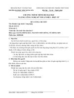 ĐỀ CƯƠNG CHI TIẾT  : Lập trình C ứng dụng