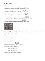 Lý thuyết giá trị lượng giác của một cung