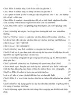 Bộ đề thi Môn Giáo duc học