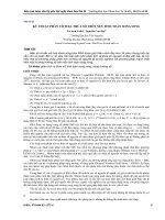 KỸ THUẬT PHÂN TÍCH RA THỪA số TRÊN nền TÍNH TOÁN SONG SONG 