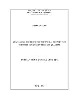 Quản lý đào tạo trong các trường đại học việt nam theo tiếp cận quản lý theo kết quả (RBM)