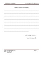 Điều khiển động cơ dùng TCA 785 (Đồ án điện tử công suất)