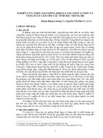 NGHIÊN CỨU CHỌN TẠO GIỐNG KHOAI LANG CHẤT LƯỢNG VÀ NĂNG SUẤT CAO CHO CÁC TỈNH BẮC TRUNG BỘ