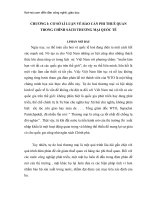 rào cản phi thuế quan trong chính sách thương mại quốc tế