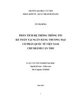 phân tích hệ thống thông tin kế toán tại ngân hàng thương mại cổ phần quốc tế việt nam chi nhánh cần thơ