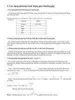 Lý thuyết một số phương trình lượng giác thường gặp