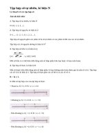 Lý thuyết về các tập hợp số