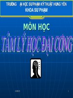 Tâm lý học đại cương Chương 2