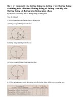 Lý thuyết về vị trí tương đối của đường thẳng và đường tròn