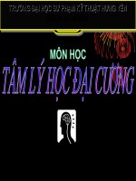 Tâm lý học đại cương Chương 5