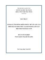Đánh giá tình hình nhiễm thuốc trừ sâu gốc clo trên hải sản khai thác tại khánh hòa, đề xuất biện pháp đảm bảo an toàn thực phẩm