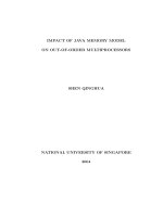 Impact of java memory model on out of order multiprocessors