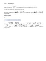 Bài 1 trang 26 sgk hình học lớp 10