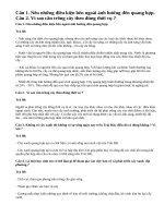 Bài 1, 2, 3, 4 trang 76 SGK Sinh 6