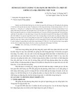 ĐÁNH GIÁ CHẤT LƯỢNG VÀ ĐA DẠNG DI TRUYỀN CỦA MỘT SỐ GIỐNG LÚA ĐỊA PHƯƠNG VIỆT NAM