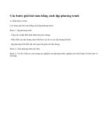 Lý thuyết giải bài toán bằng cách lập phương trình - Toán 9 - Tập 2.