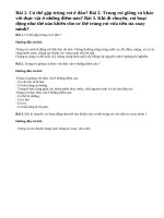 Bài 1, 2, 3 trang 19 sgk sinh học 7