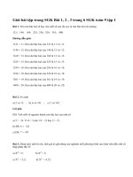 Bài 1, 2 , 3 trang 6 SGK toán 9 tập 1