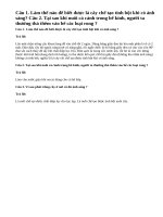 Bài 1, 2 ,3 trang 70 SGK Sinh 6