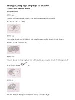 Lý thuyết về các phép toán tập hợp.