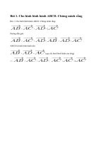 Bài 1 trang 17 sgk toán hình học lớp 10