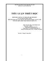 PHÉP BIỆN CHỨNG VỀ MỐI LIÊN HỆ PHỔ BIẾN  VÀ VẬN DỤNG PHÂN TÍCH  MỐI LIÊN HỆ GIỮA XÂY DỰNG NỀN KINH TẾ ĐỘC LẬP TỰ CHỦ VỚI CHỦ ĐỘNG HỘI NHẬP KINH TẾ QUỐC TẾ