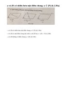 Lý thuyết Vị trí tương đối giữa đường thẳng và mặt phẳng