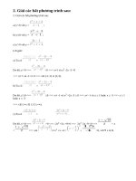 Bài 2 trang 168 sách giáo khoa Đại số và Giải tích 11