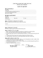 Mẫu giấy ủy quyền chuẩn