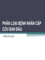 Phân Loại Bệnh Nhân Cấp Cứu Ban Đầu