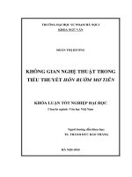 Không gian nghệ thuật trong tiểu thuyết hồn bướm mơ tiên