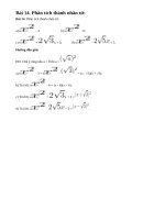 Bài 14 trang 11 sgk toán 9 - tập 1