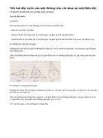 Lý thuyết về tính chất của hai tiếp tuyến cắt nhau.