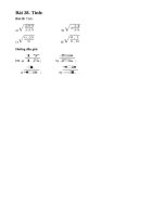 Bài 28 trang 18 sgk toán 9 - tập 1