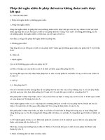 Lý thuyết phép thử và biến cố.