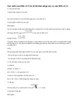 Lý thuyết xác suất và biến cố.