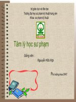 Tâm lý sư phạm  SPKYHY