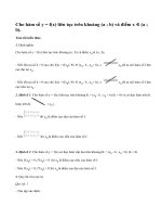 Lý thuyết cực trị của hàm số