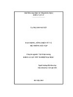 Khoá luận tốt nghiệp dao động, sóng điện từ và hệ thống bài tập 