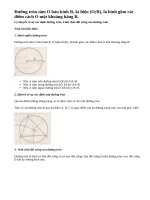 Lý thuyết về sự xác định đường tròn. Tính chất đối xứng của đường tròn