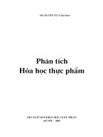 Các phương pháp phân tích chất lượng thực phẩm