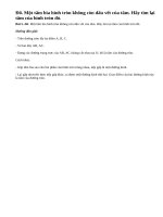 Bài 5 trang 100 sgk toán 9 - tập 1