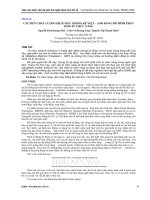 CẢI TIẾN CHẤT LƯỢNG DỊCH máy THỐNG kê VIỆT – ANH BẰNG mô HÌNH PHÁT SINH từ CHỨC NĂNG 