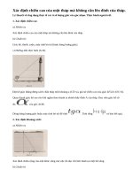 Lý thuyết về ứng dụng thực tế các tỉ số lượng giác của góc nhọn. Thực hành ngoài trời.