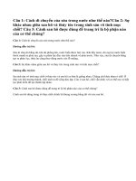 Bài 1, 2, 3 trang 35 sgk sinh học 7