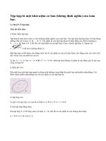 Lý thuyết về tập hợp.