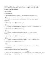 Lý thuyết về giới hạn của hàm số.