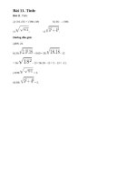 Bài 11 trang 11 sgk toán 9 - tập 1