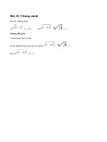 Bài 10 trang 11 sgk toán 9 - tập 1