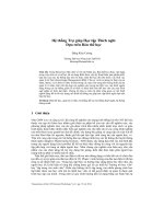 Hệ thống trợ giúp học tập thích nghi dựa trên bản thể học 